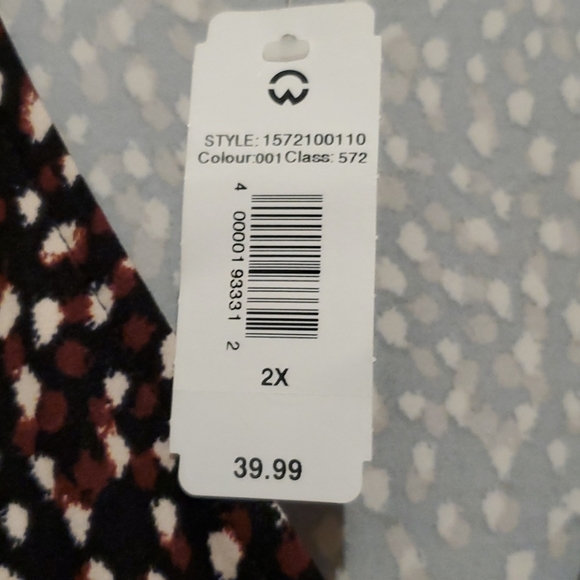 🆕️ NWT Warehouse One Faux Wrap Dress Size 2X - Picture 5 of 6